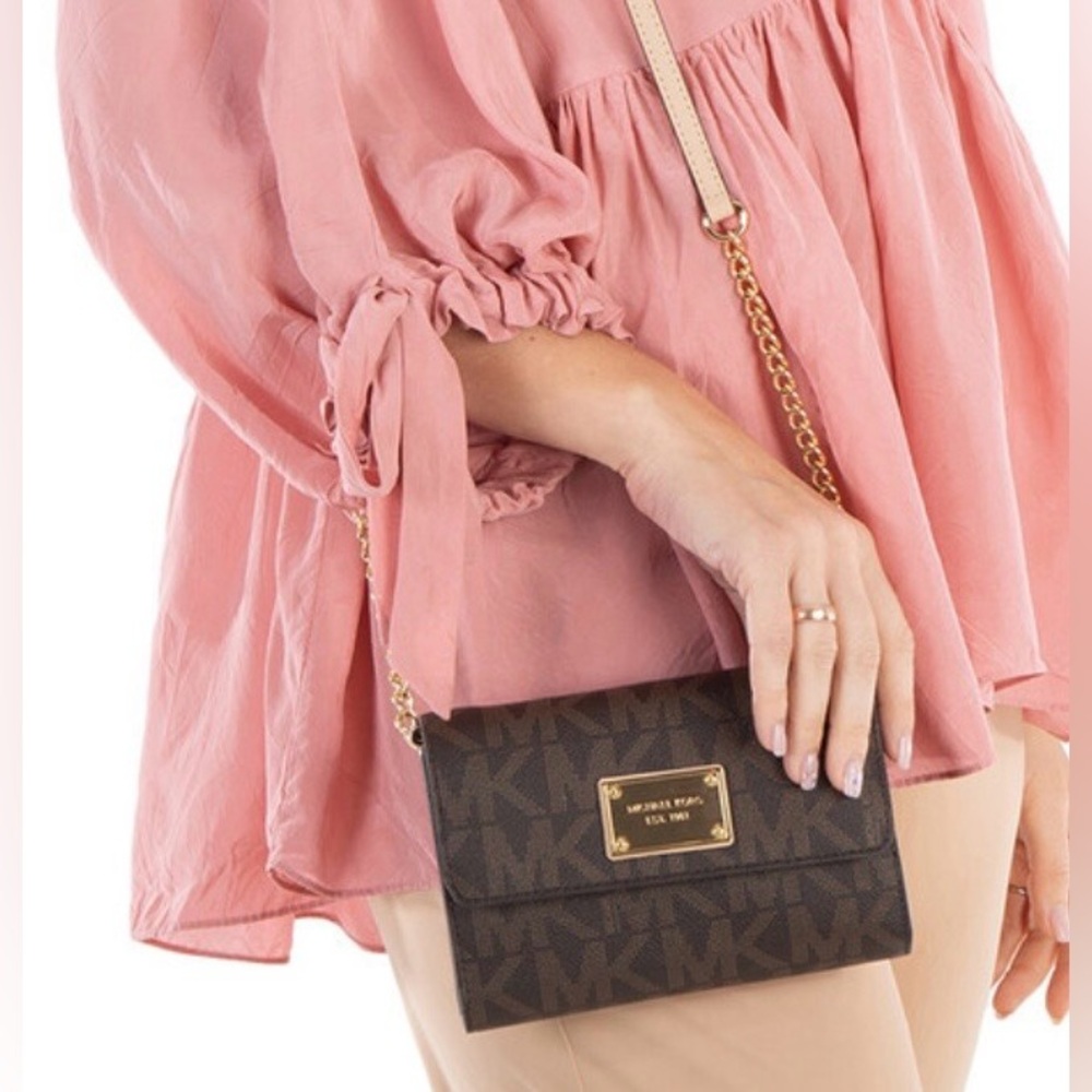Michael Kors Dark Brown Jet Set Crossbody.